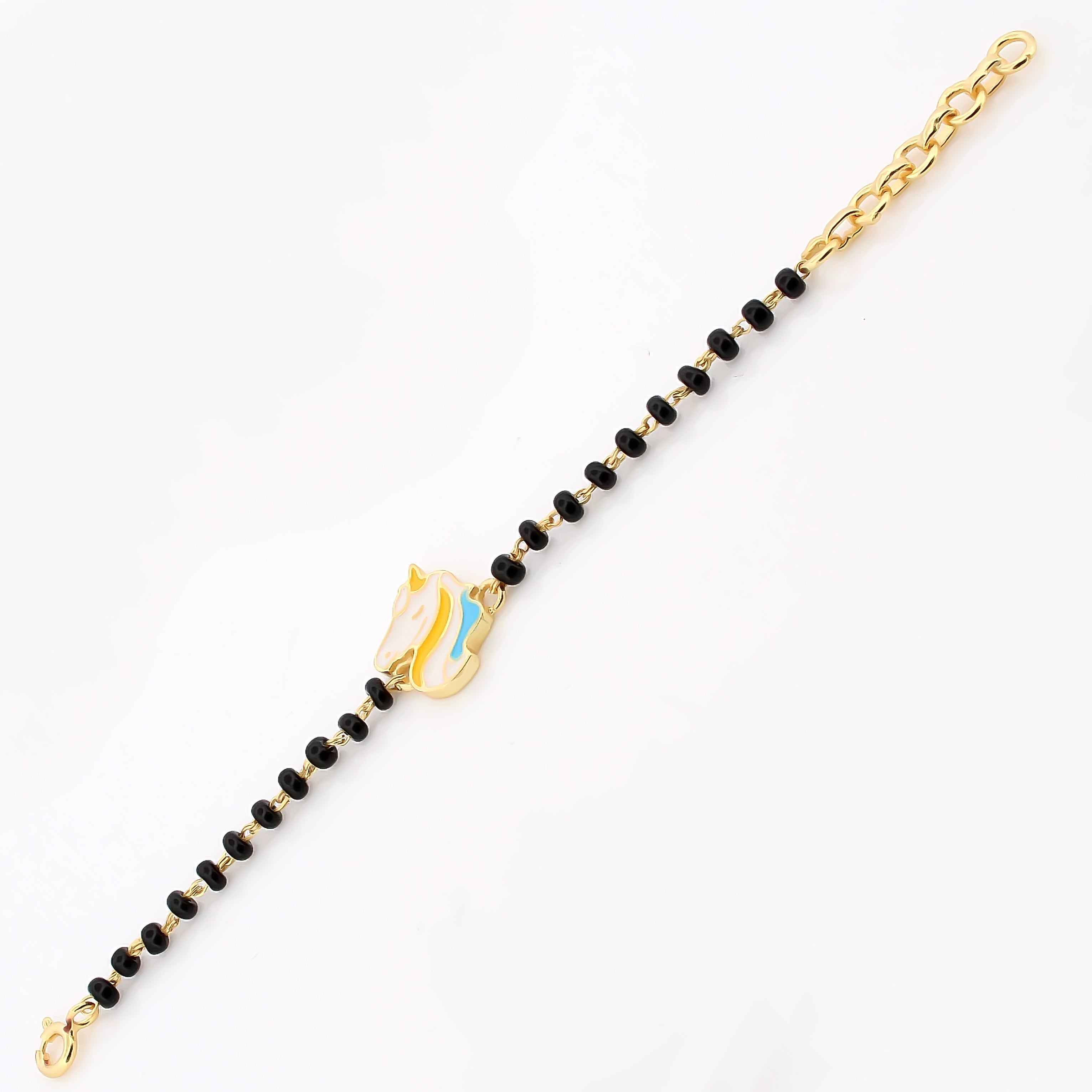Horse Energy Bracelet for Kids – 18KT Gold Plated | 925 Sterling Silver | Strength, Protection & Positivity